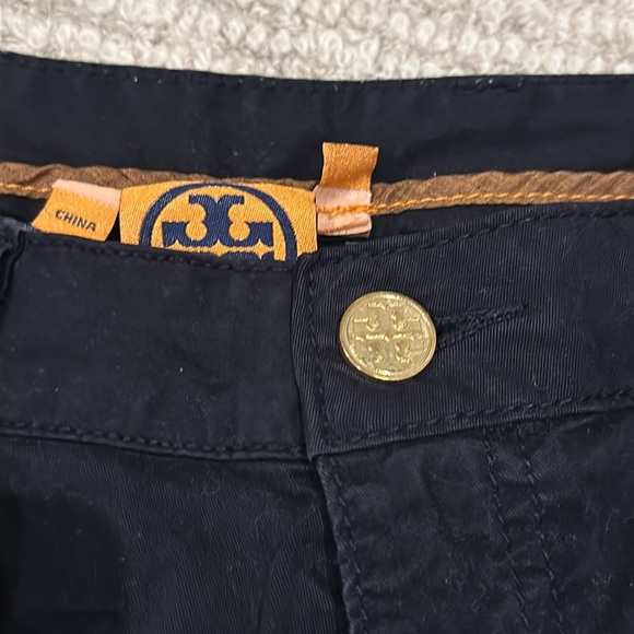 Tory Burch Navy boyfriend Bermuda chino short size 31 - Picture 2 of 6